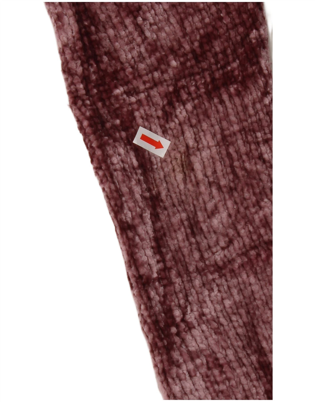 Suéter feminino ORVIS com decote em V Reino Unido 14 poliéster marrom médio