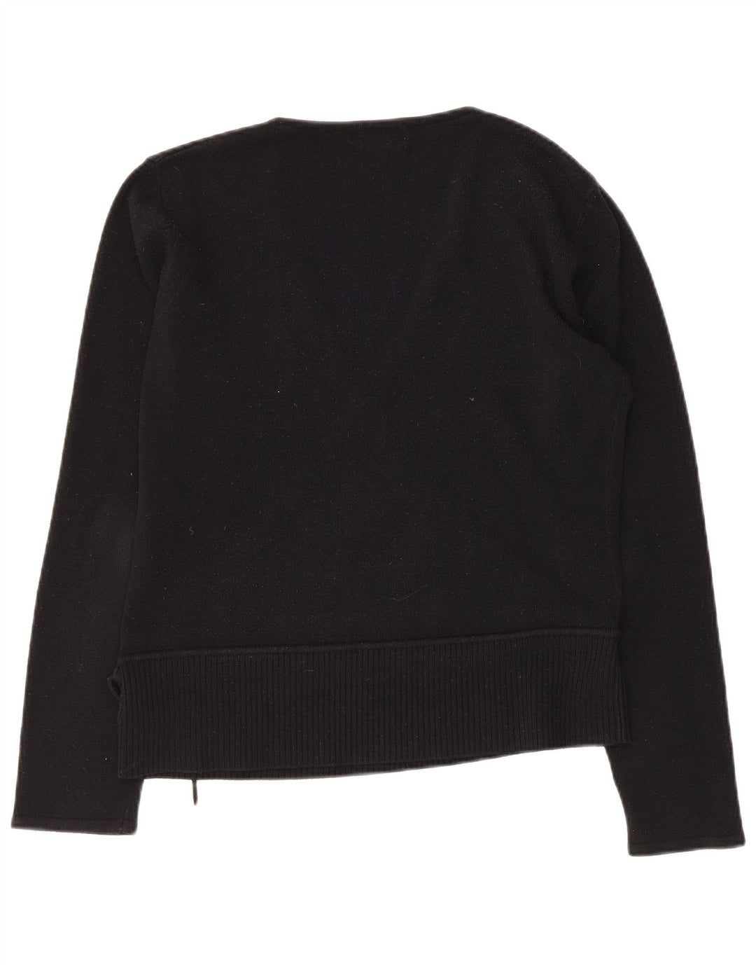 Suéter feminino Sasha com decote em V UK 18 XL preto acrílico