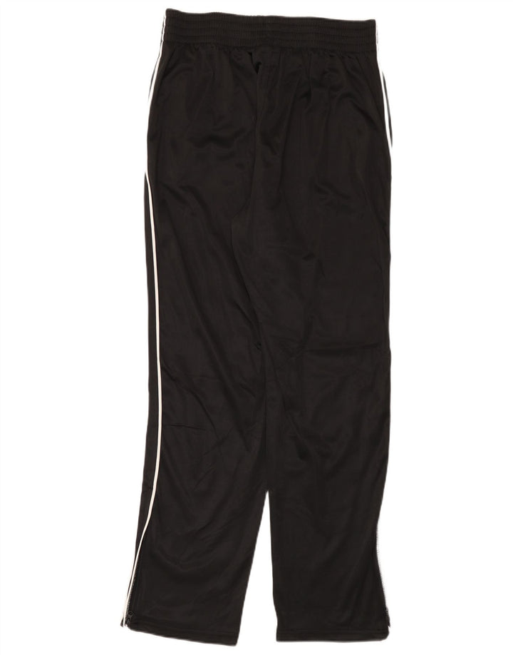 Calça de treino gráfica masculina Tio Sam, poliéster preto médio