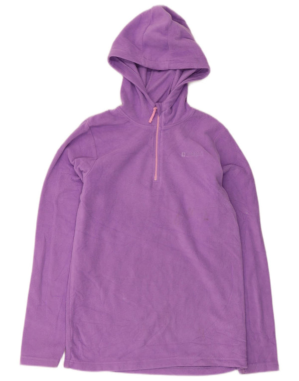 Suéter de lã com capuz para meninas Mountain Warehouse com zíper e pescoço 12-13 anos roxo