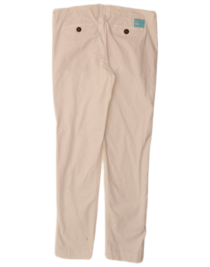 Calça Chino Feminina Slim SUPERDRY Médio W30 L30 Algodão Branco
