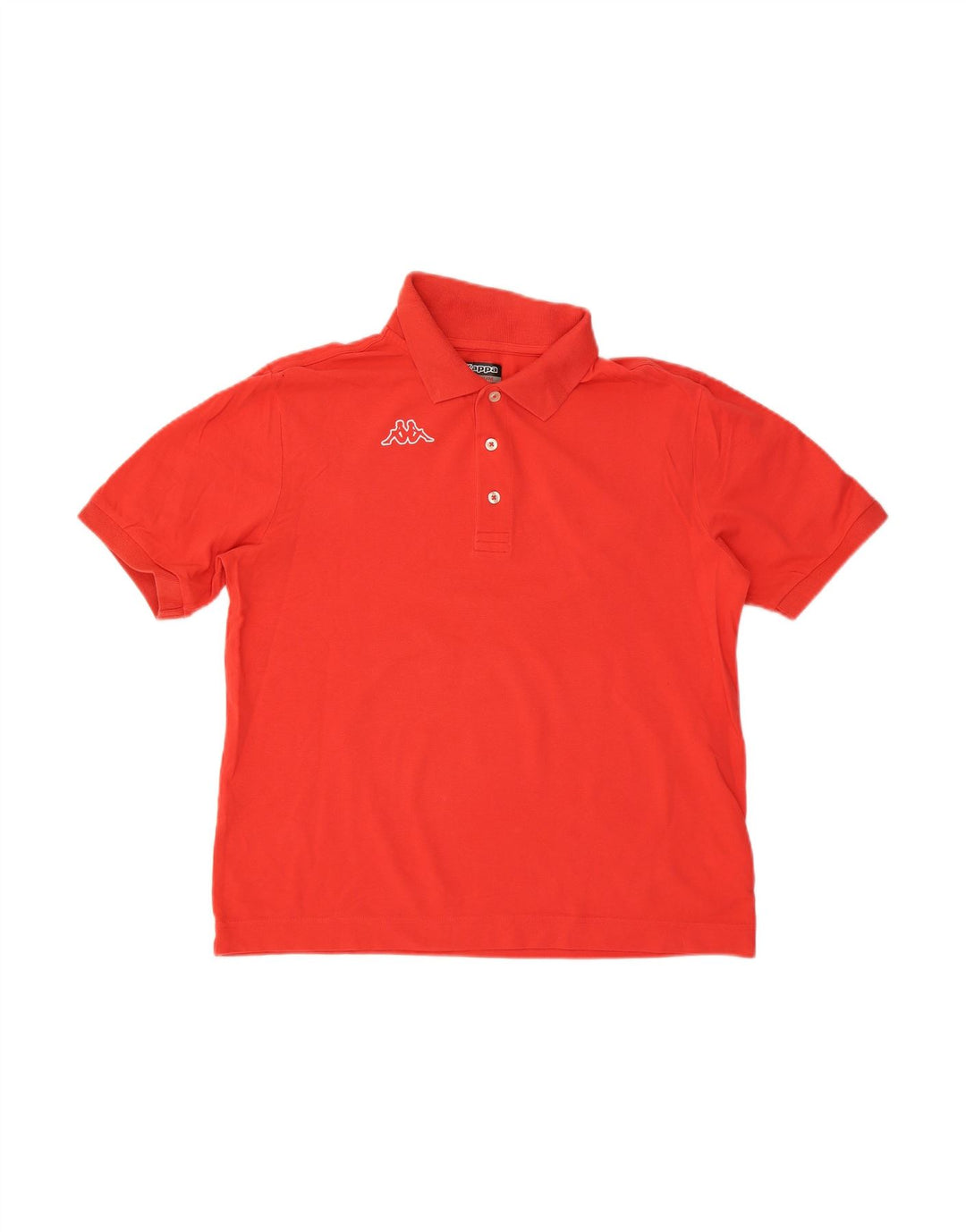 Camisa polo masculina KAPPA de algodão vermelho médio