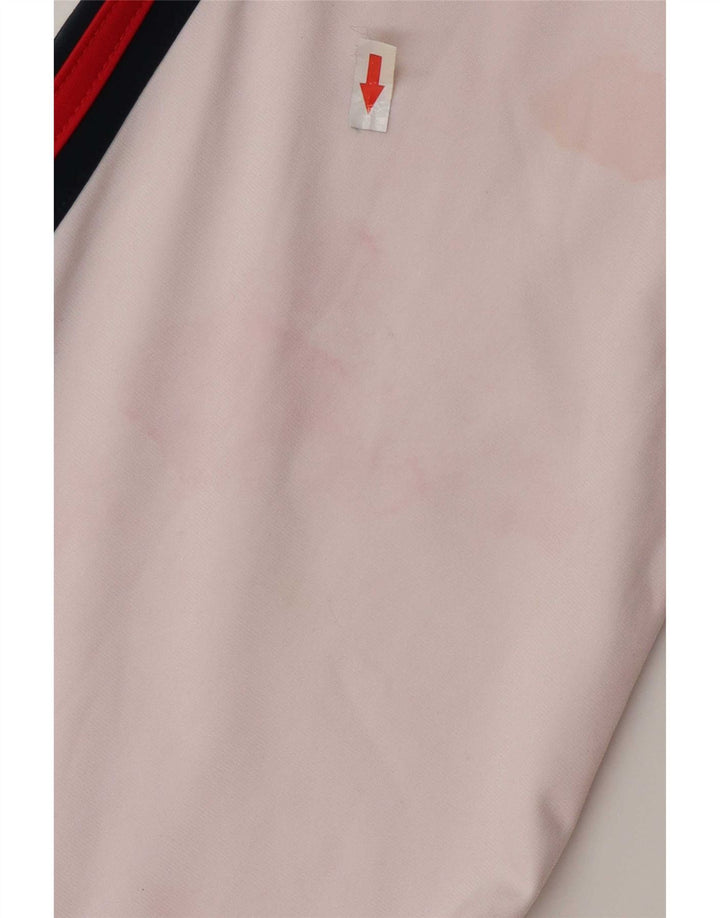 Champion Mens Treino Top Jaqueta Grande Poliéster Colorblock Vermelho