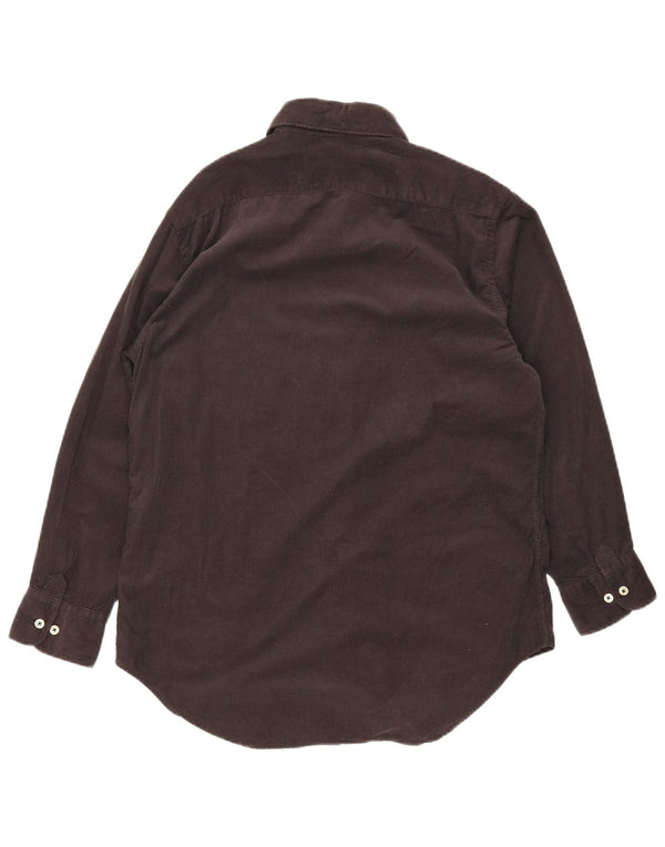 Camisa masculina de veludo cotelê Henry Cottons tamanho 38 algodão cinza médio