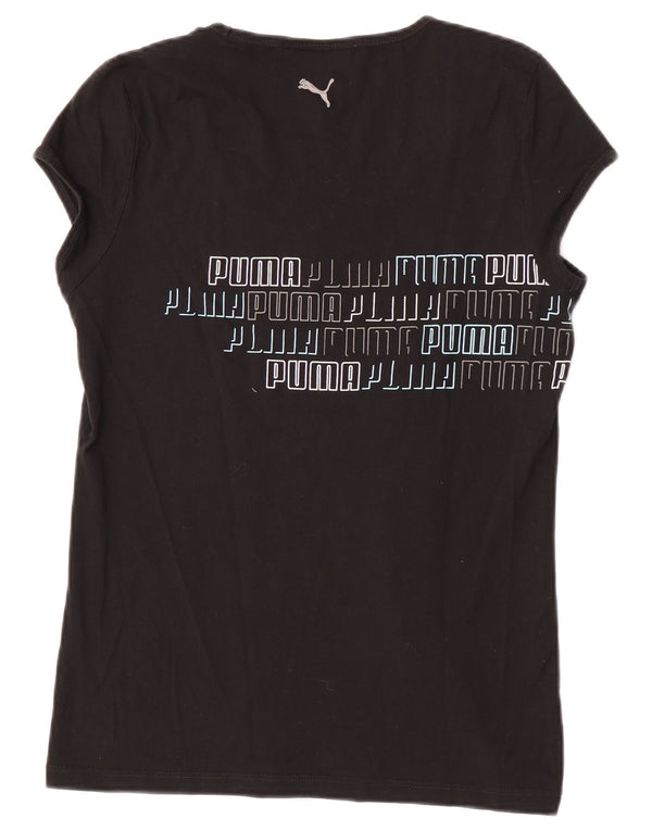 Puma Camiseta Feminina Graphic Top UK 14 Grande Preto