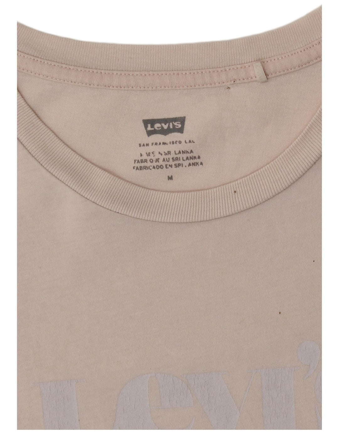 Camiseta feminina Levi's UK 12 rosa médio