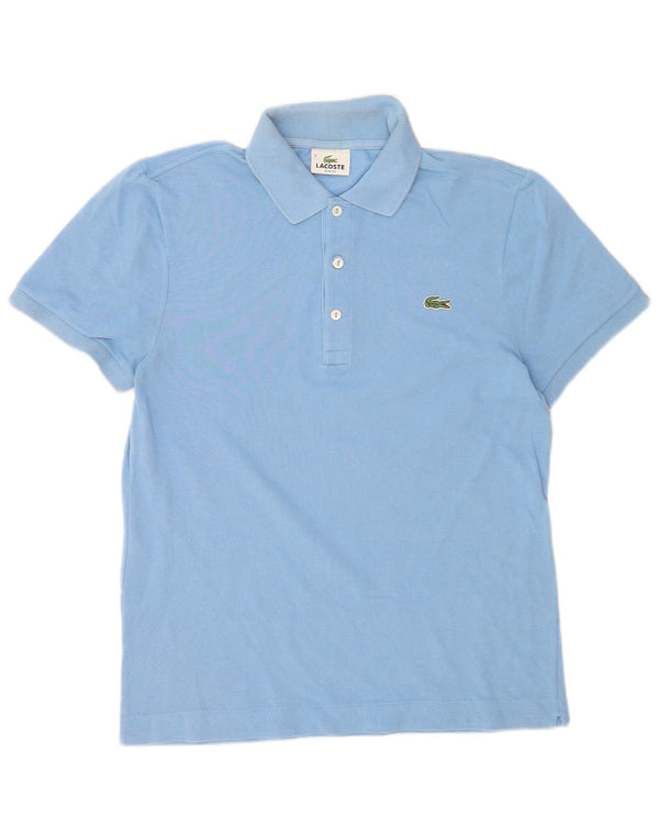 Camisa polo masculina Lacoste Slim Fit tamanho 3 pequeno algodão azul