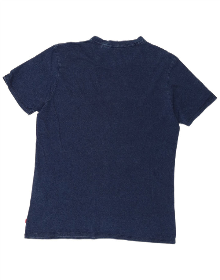 Camiseta gráfica masculina Levi's Top médio algodão azul marinho