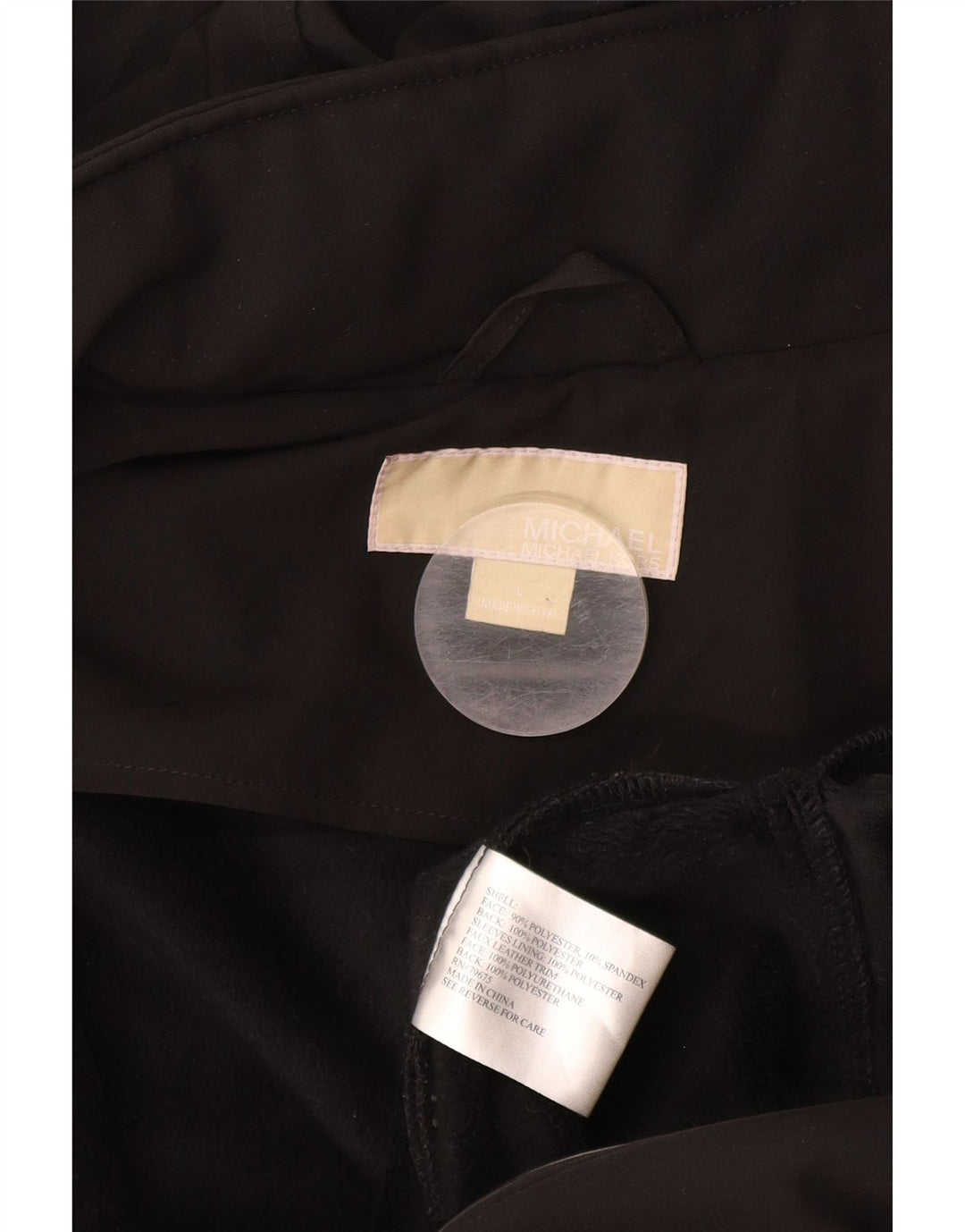 Jaqueta parka feminina com capuz MICHAEL KORS Reino Unido 16 grande poliéster preto