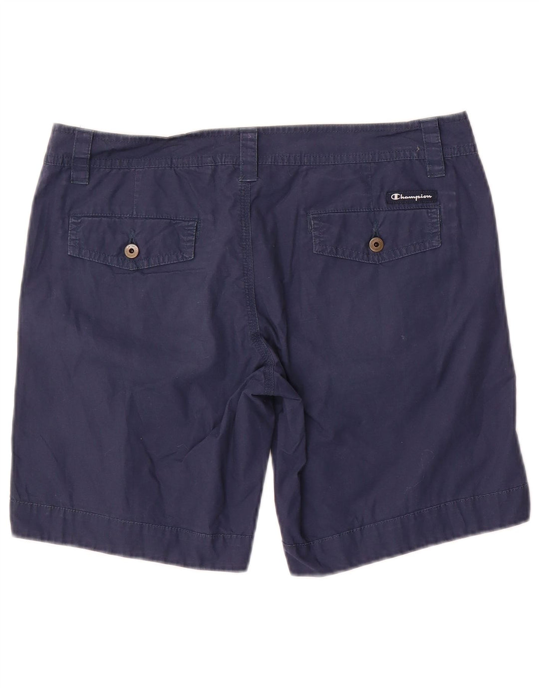 Shorts Chino feminino Champion de cintura baixa médio W30 azul marinho