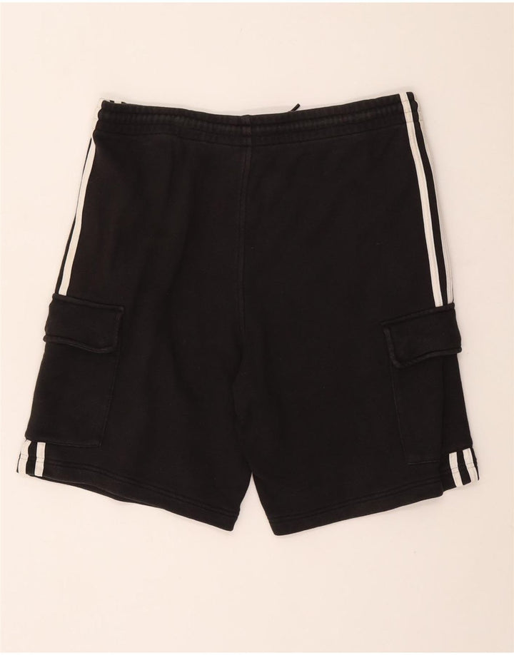 Shorts esportivos gráficos masculinos Adidas médio preto algodão esportivo