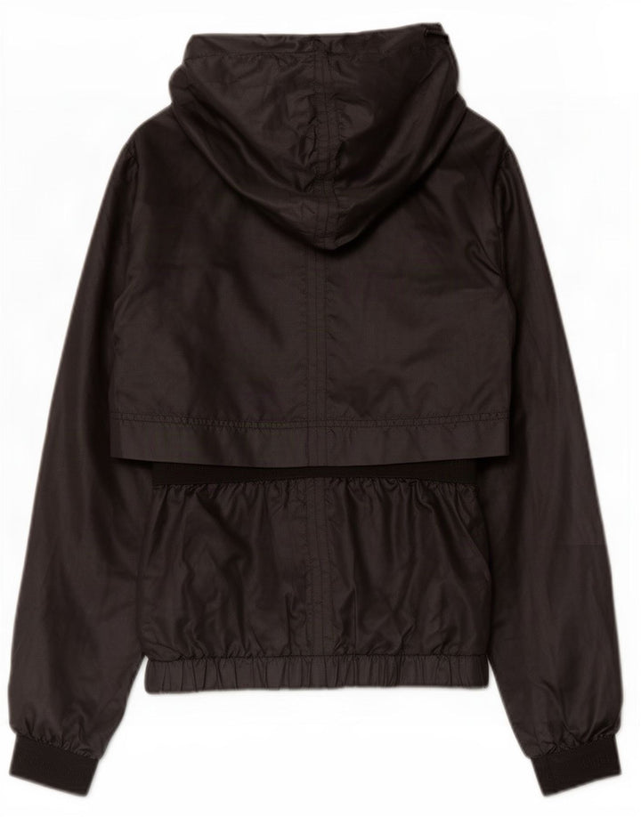 Casaco de chuva com capuz feminino Adidas EU 34 pequeno preto