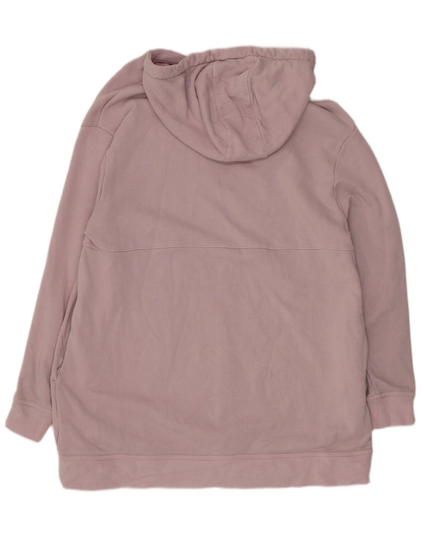 Vestido com capuz gráfico feminino Nike UK 14 algodão rosa médio