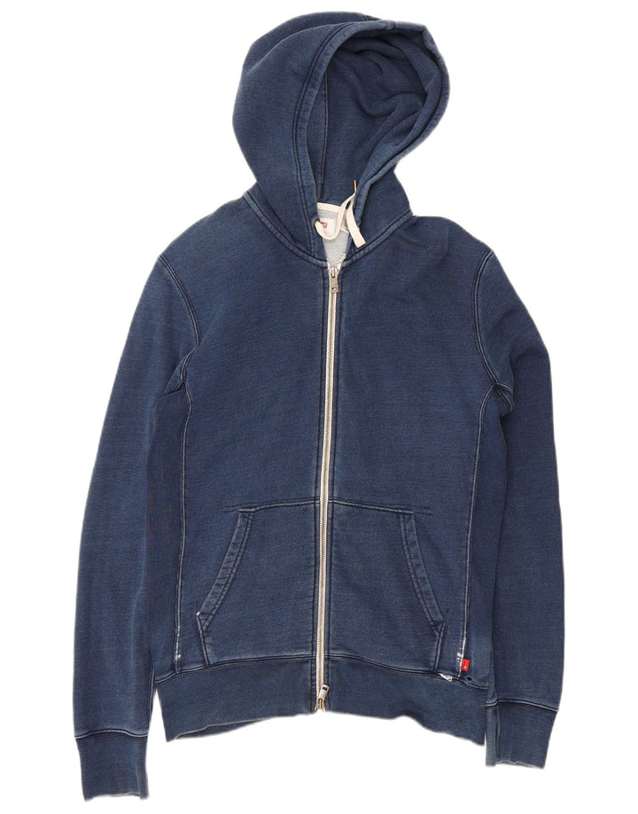 Suéter masculino Levi's Regular Fit com capuz e zíper pequeno azul algodão