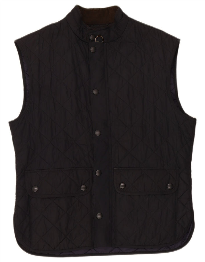 Colete acolchoado feminino Barbour UK 18 XL azul marinho poliéster