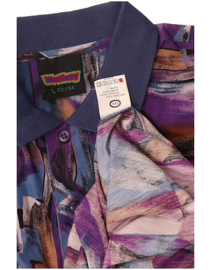 Camisa pulôver masculina WESTBURY IT 52/54 grande patchwork multicolorido