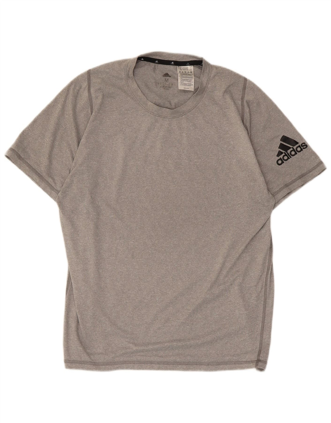 Camiseta Adidas Masculina Aeroready Graphic Top Cinza Médio Poliéster