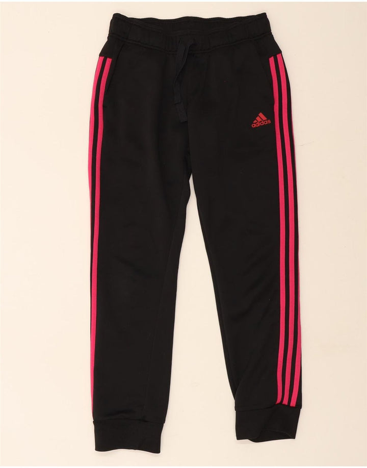 Calça de treino feminina Adidas Joggers UK 12 poliéster preto médio