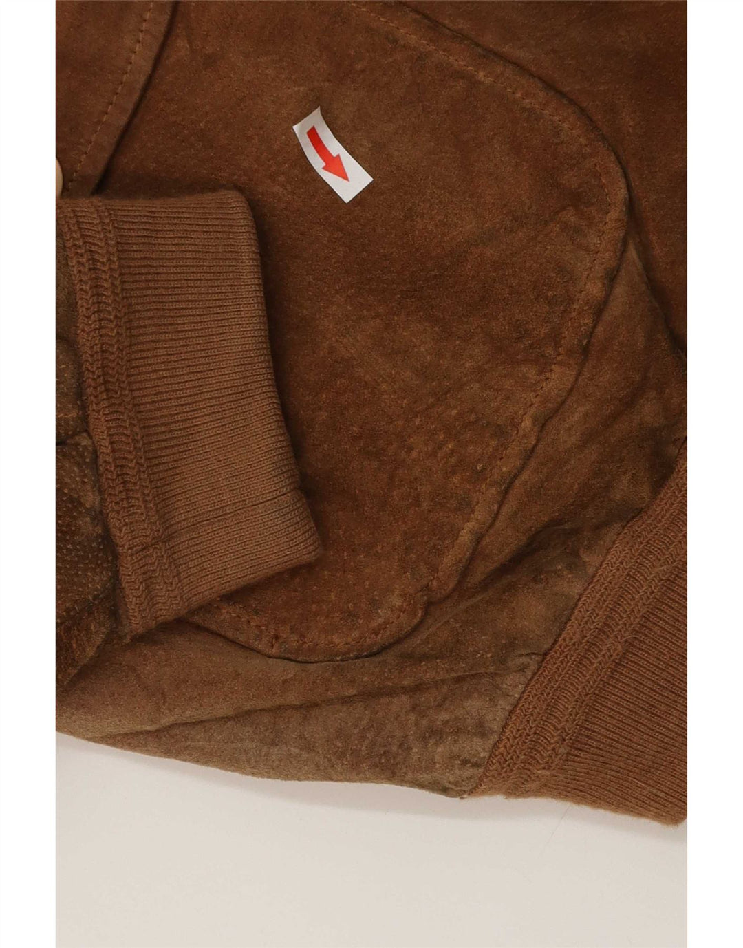 Jaqueta bomber masculina de camurça Essebi IT 54 2XL couro marrom