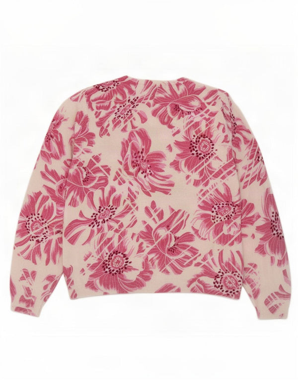 Suéter cardigã feminino Marks & Spencer UK 18 XL multicolorido floral