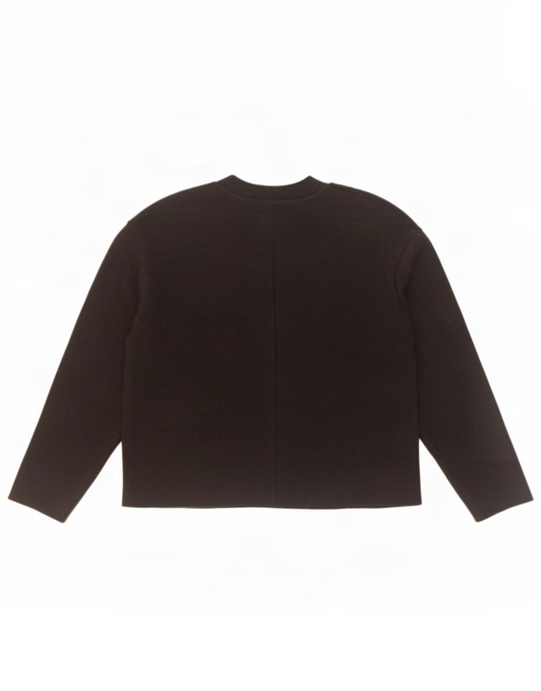 Suéter feminino Zara com gola redonda grande, Reino Unido 10, pequeno, preto, poliéster