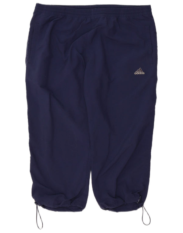 Calças de treino Capri masculinas ADIDAS XL azul marinho poliéster