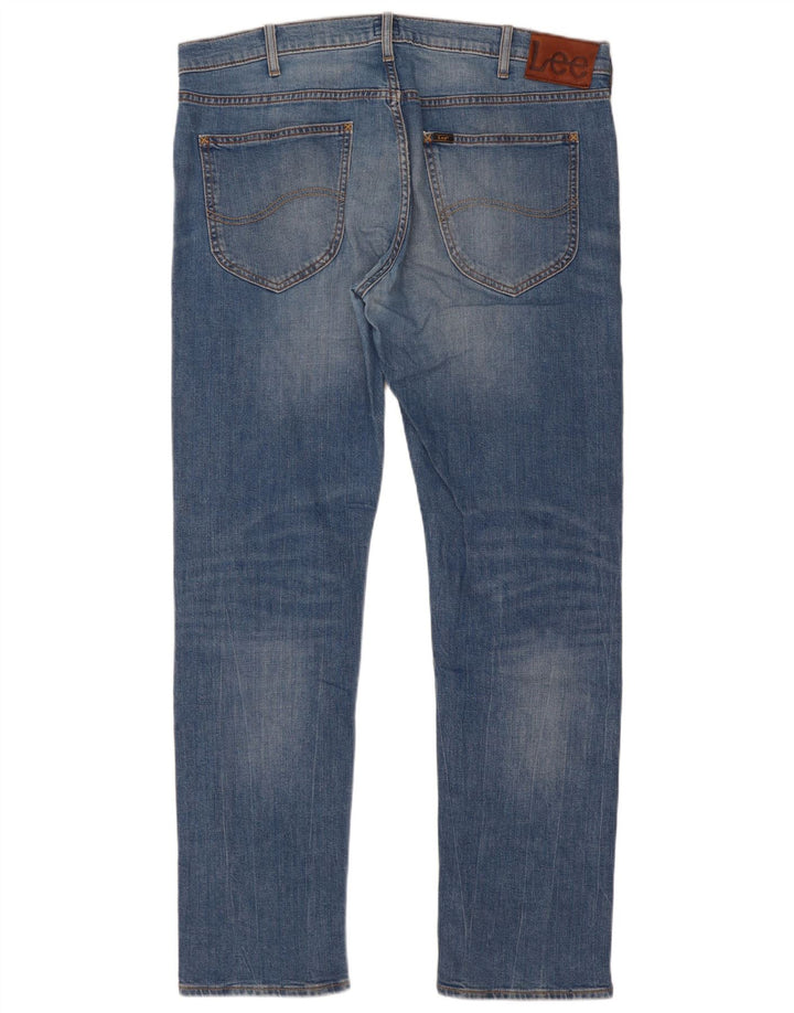 Lee Mens Daren Slim Jeans W36 L32 Azul Algodão
