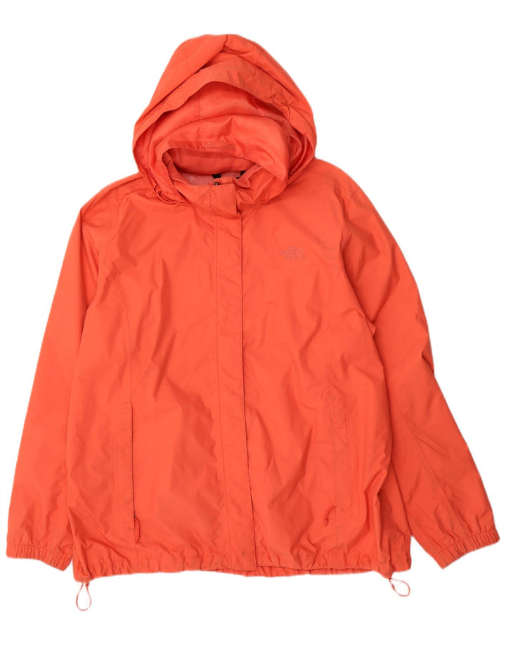 Jaqueta de chuva feminina com capuz THE NORTH FACE UK 20 2XL laranja nylon