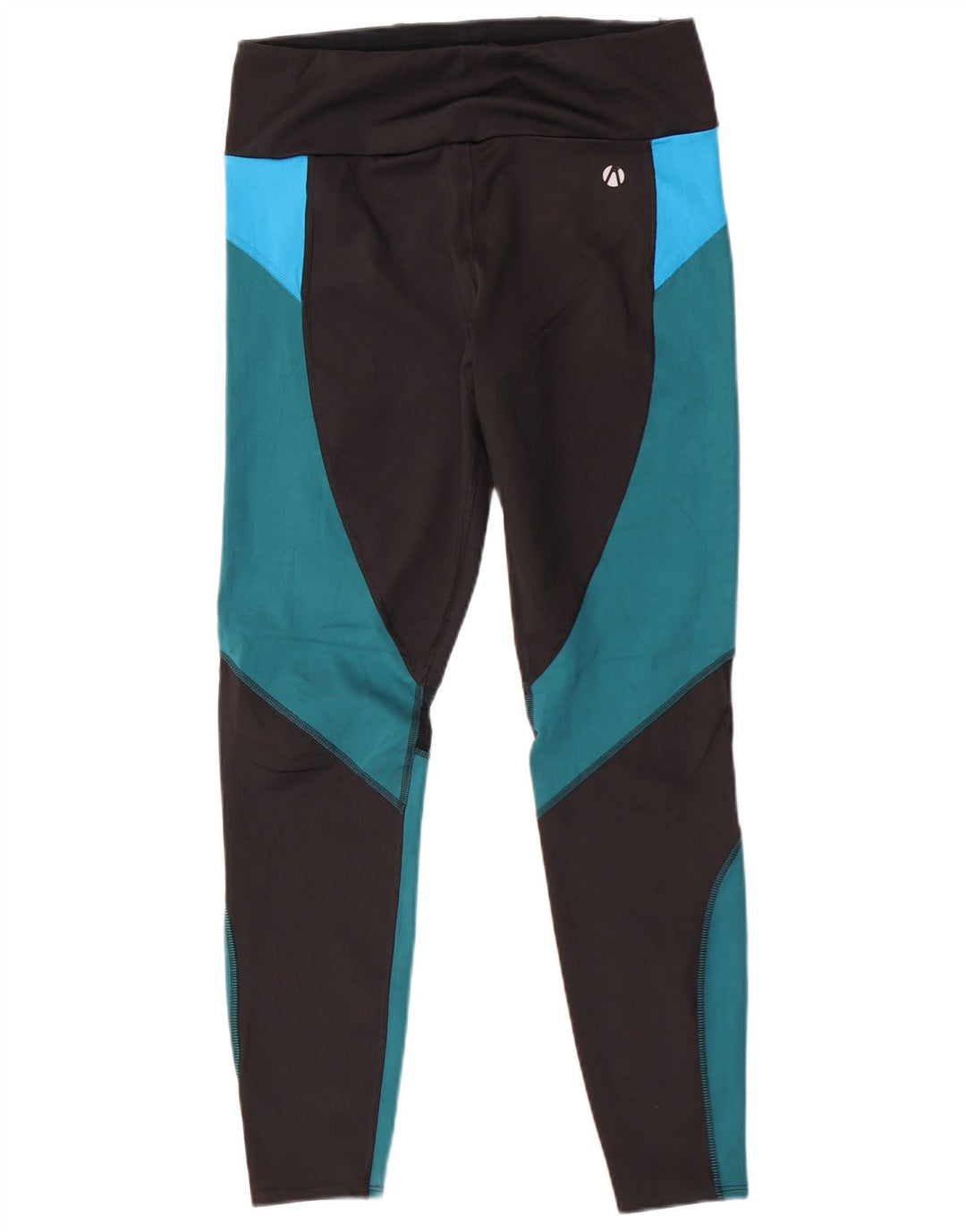 Leggings femininos Marks & Spencer Reino Unido 14 poliéster colorblock preto médio