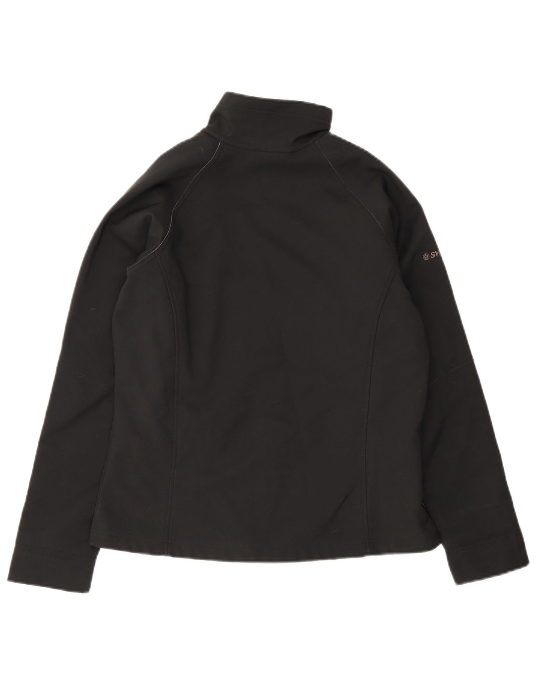 Jaqueta corta-vento feminina Columbia UK 14 poliéster preto médio