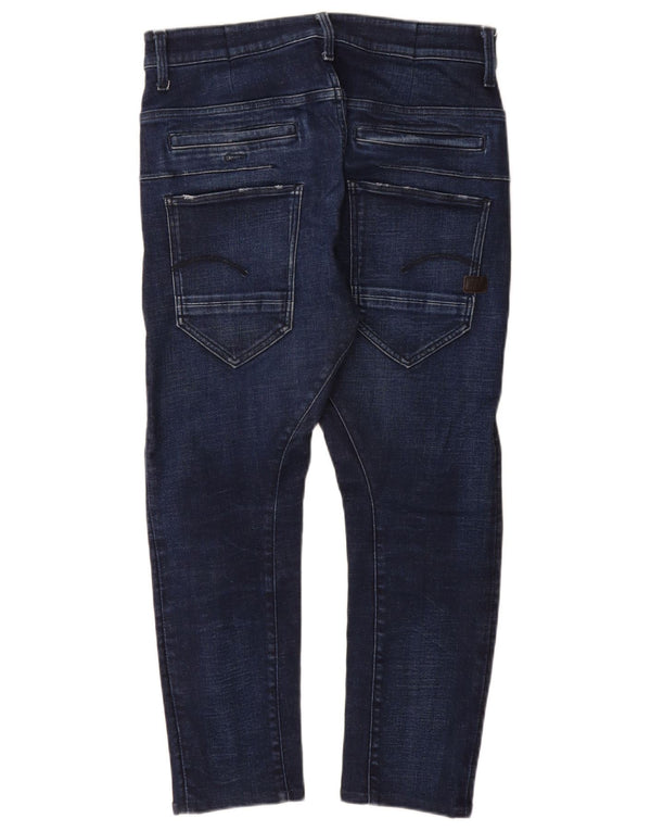 G-Star Mens Slim Jeans W31 L27 Azul Marinho Algodão