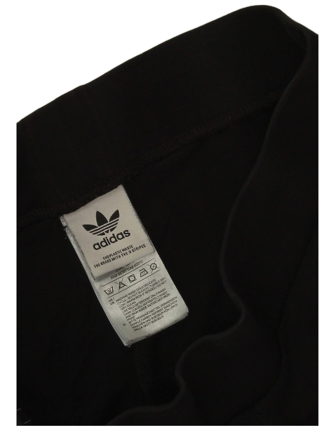 Leggings Adidas Femininas UK 8 Pequenas Algodão Preto