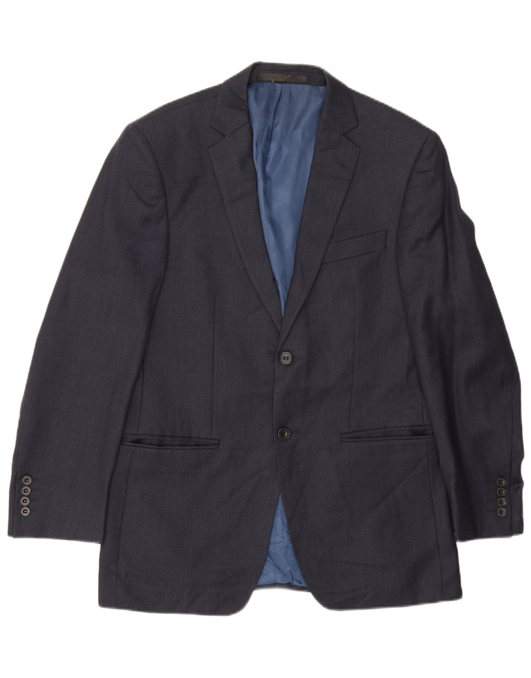 Jaqueta blazer masculina de 2 botões Marks & Spencer Reino Unido 38 azul marinho médio