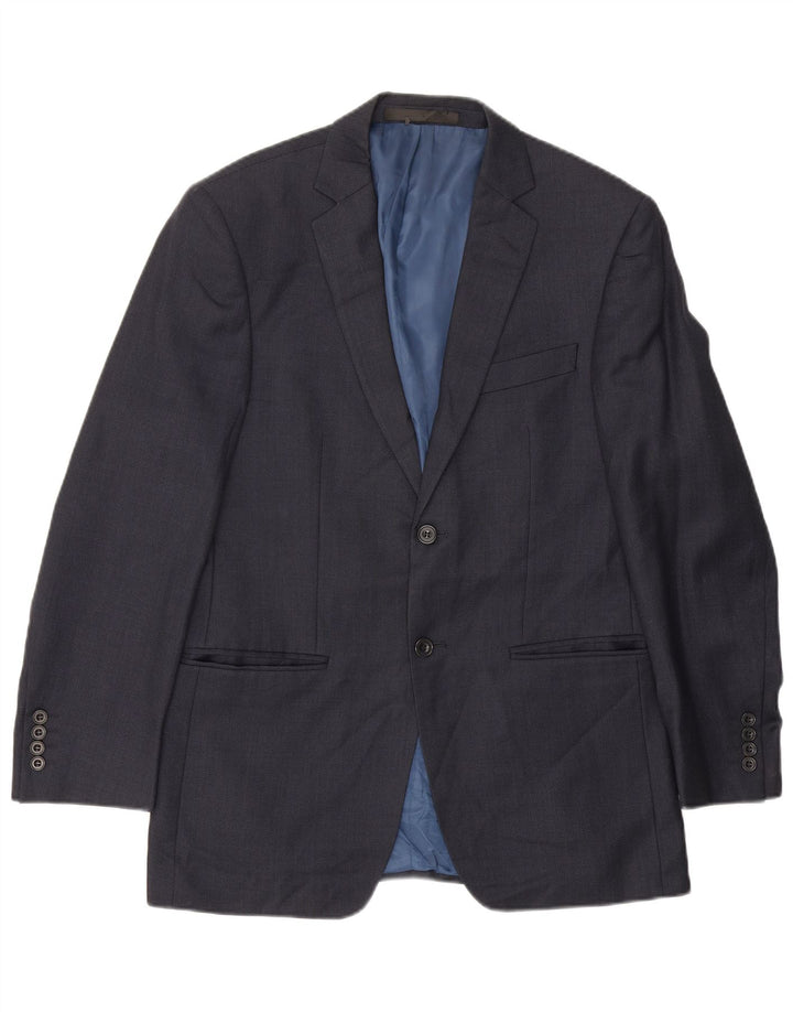 Jaqueta blazer masculina de 2 botões Marks & Spencer Reino Unido 38 azul marinho médio