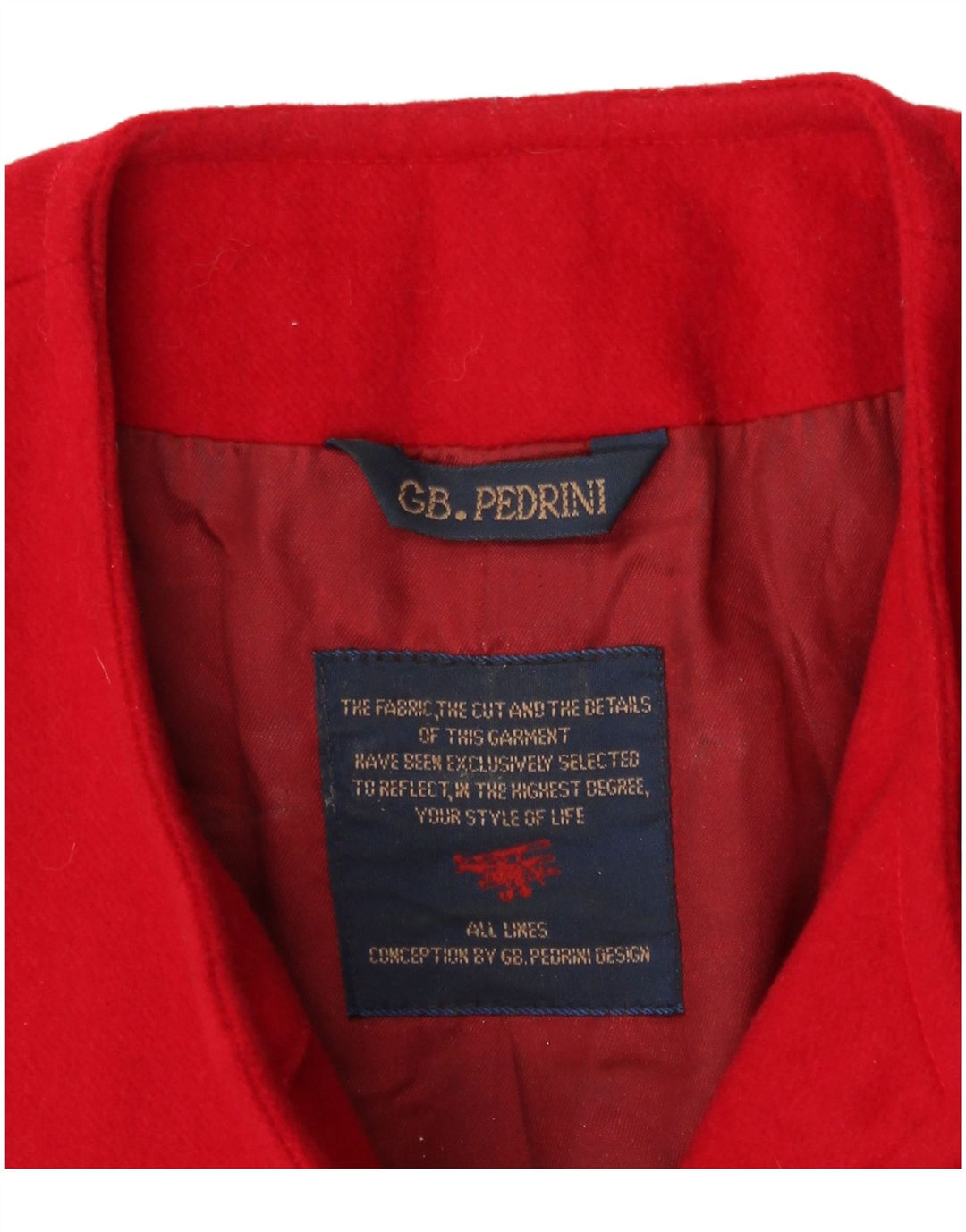 GB.PEDRINI Jaqueta Blazer Feminina com 4 Botões Reino Unido 12 Médio Vermelho