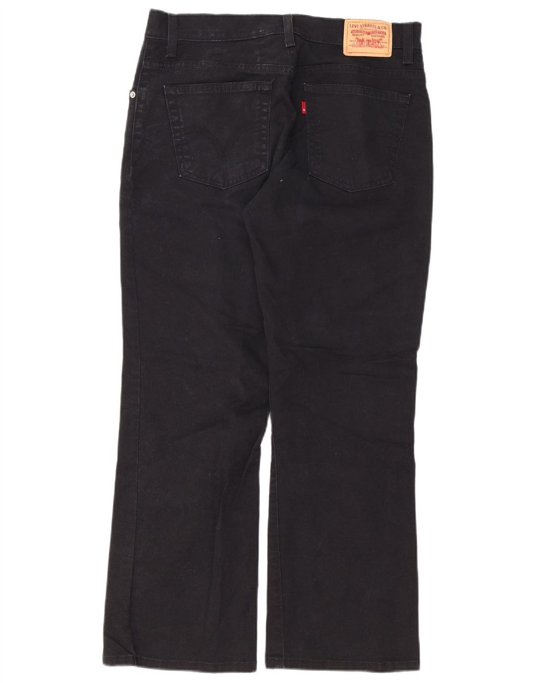 Calça Jeans Levis Feminina 550 Relaxed Fit Bootcut EUA 12 Grande W34 L29 Preta