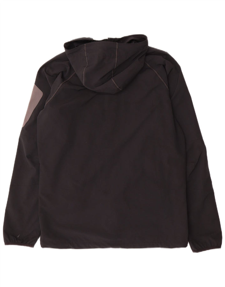 Jaqueta de chuva masculina Columbia com capuz UK 38 poliéster preto médio