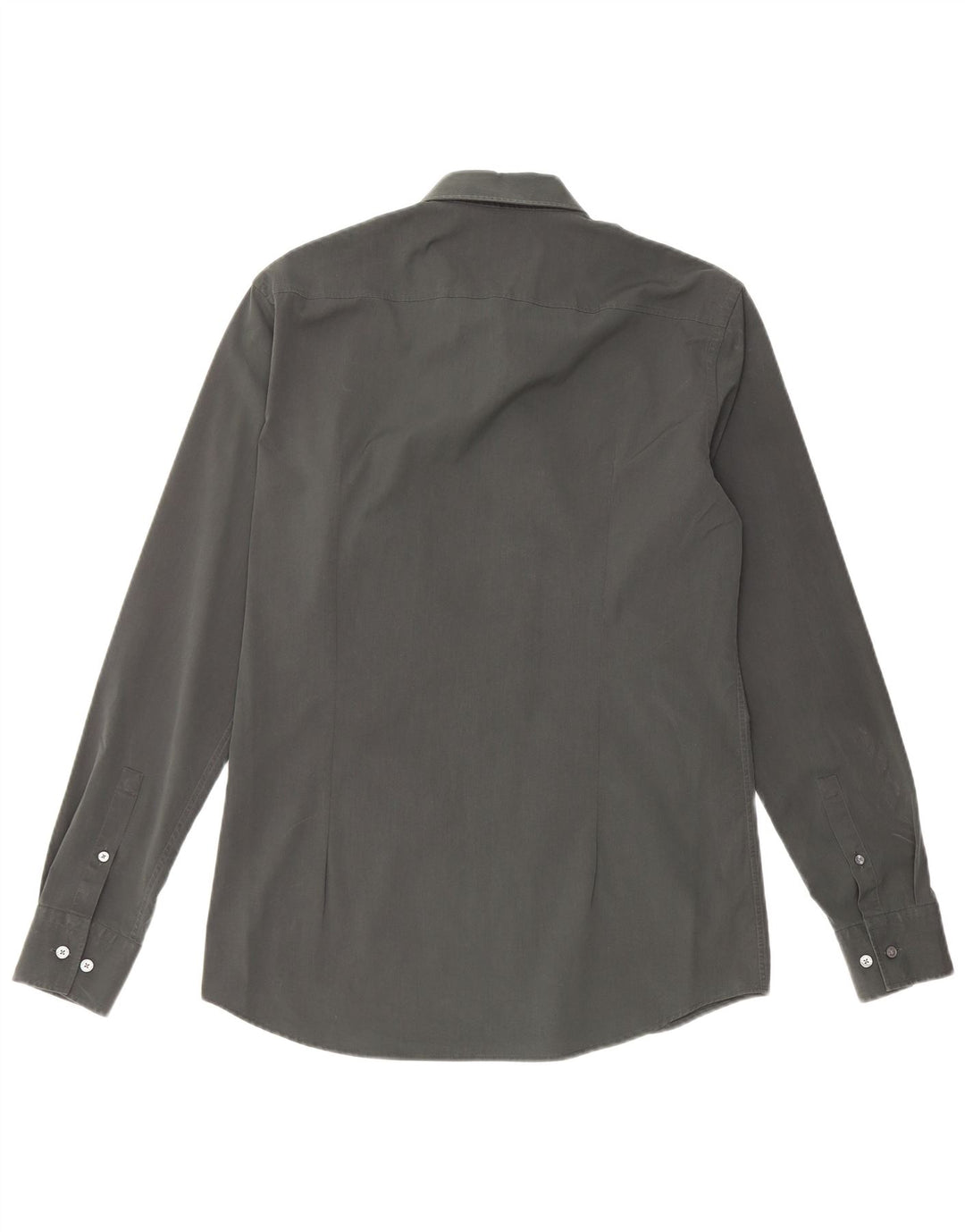 HUGO BOSS Mens Slim Fit Shirt Size 40 Medium Green Cotton