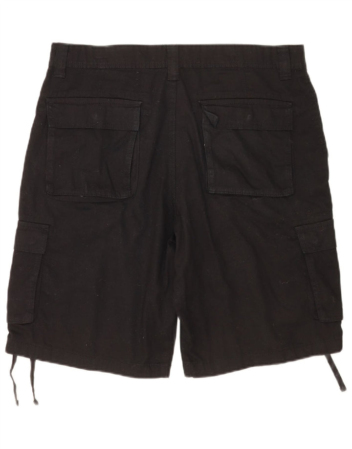 Terranova Mens Cargo Shorts W34 Grande Algodão Preto