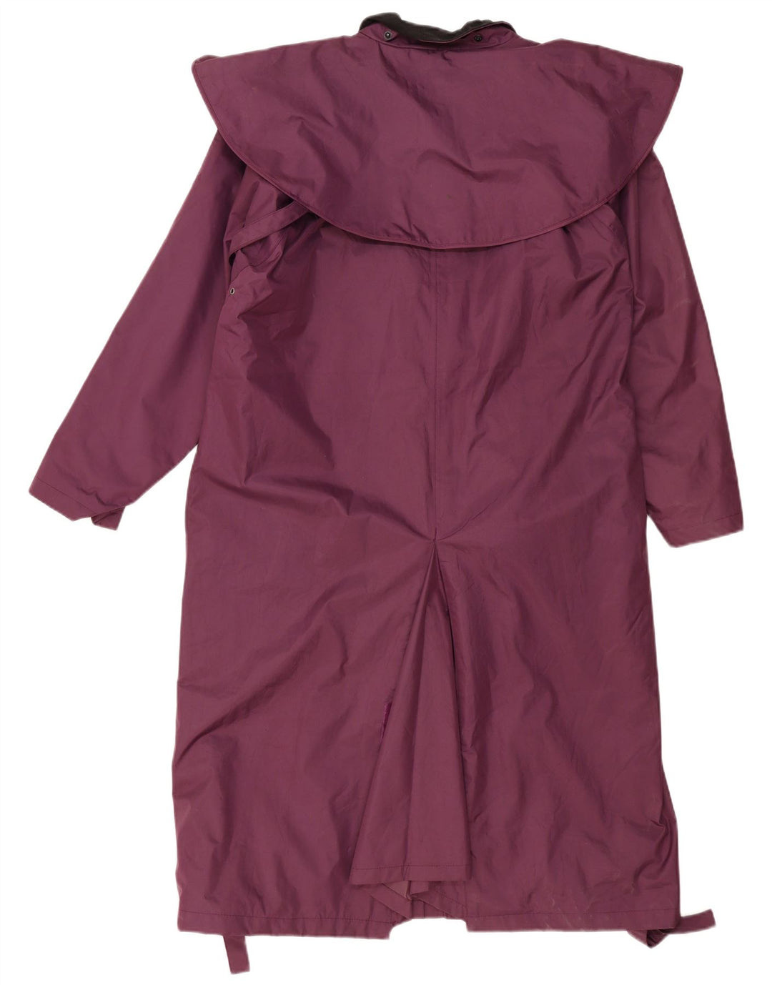 COUNTRY ESTATE Casaco feminino oversized com capa UK 16 grande roxo poliéster