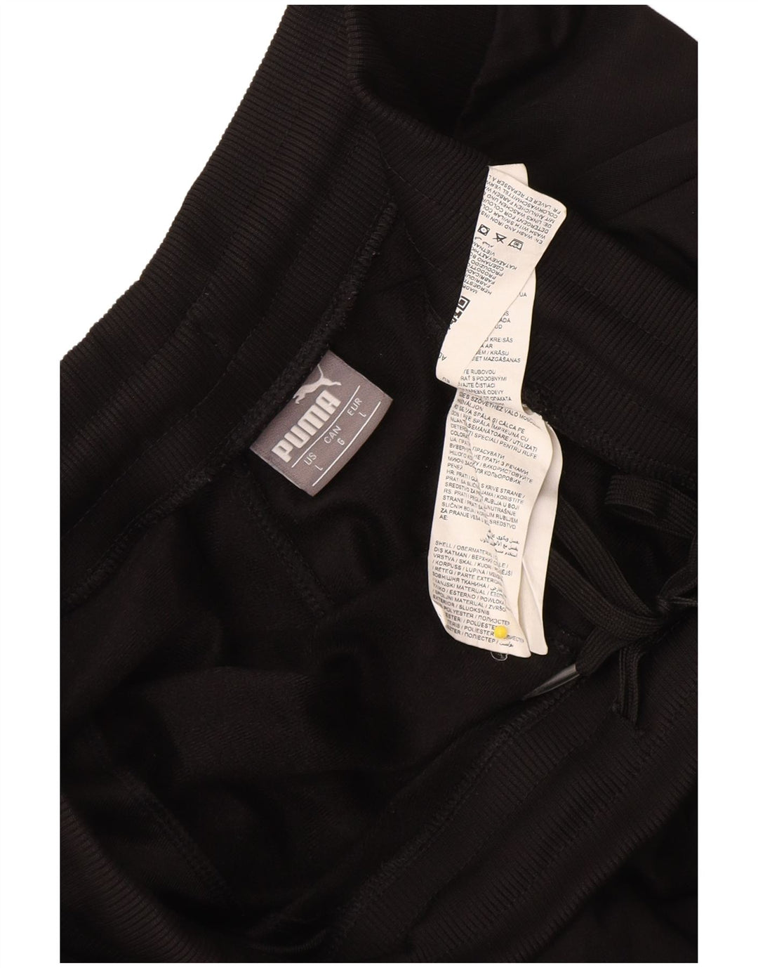 Calça de treino masculina Puma Joggers grande poliéster preto