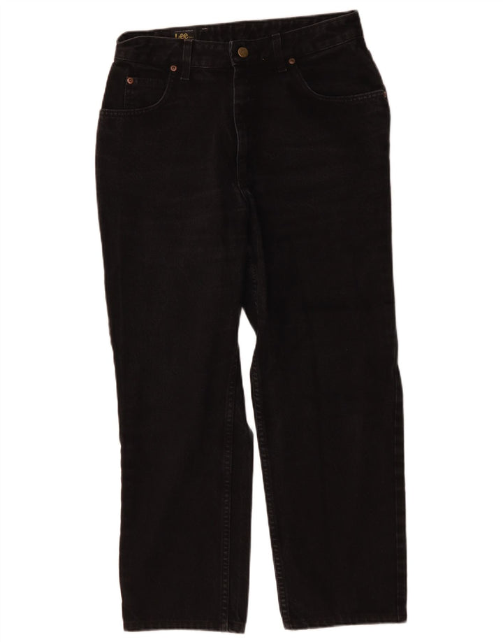 Jeans retos femininos Lee W29 L26 algodão preto