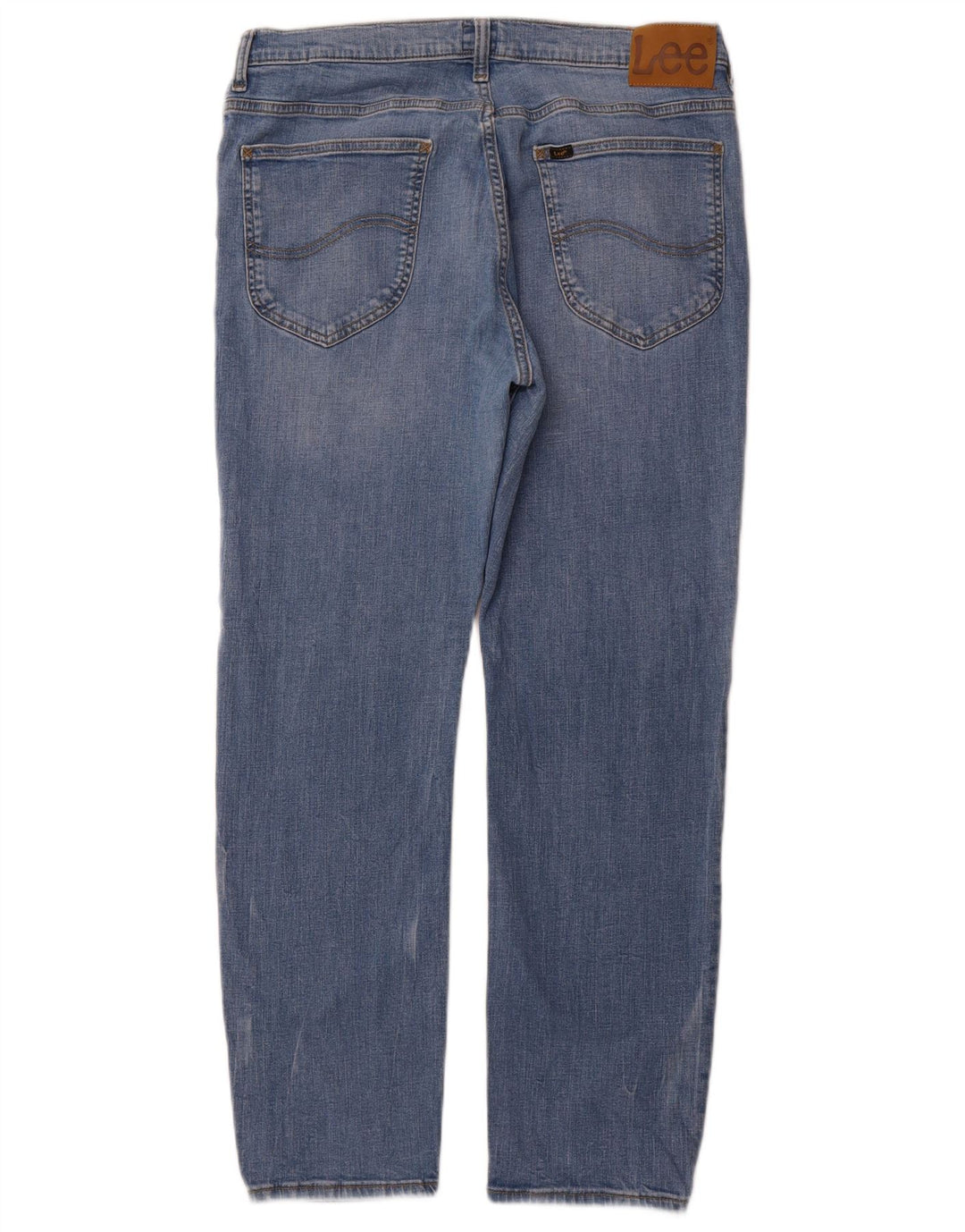 LEE Mens Rider Calça Jeans W34 L28 Azul Algodão