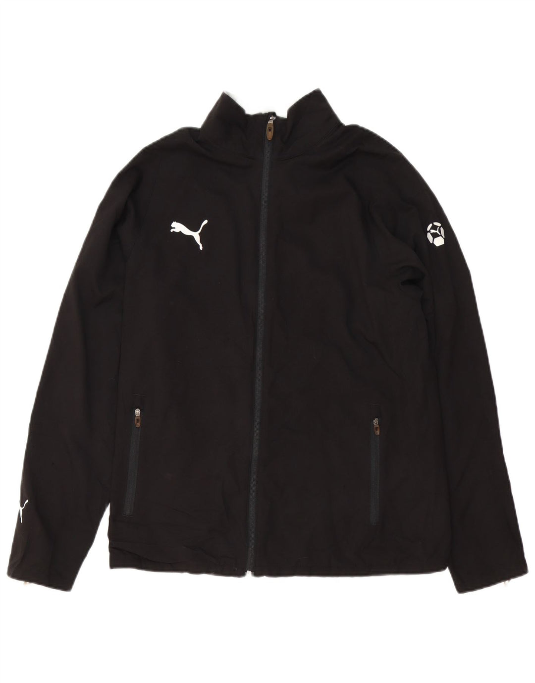 PUMA Mens Tracksuit Top Jacket Médio Preto Poliéster