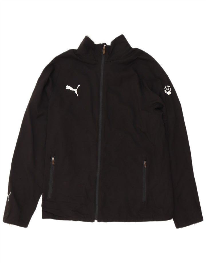 PUMA Mens Tracksuit Top Jacket Médio Preto Poliéster