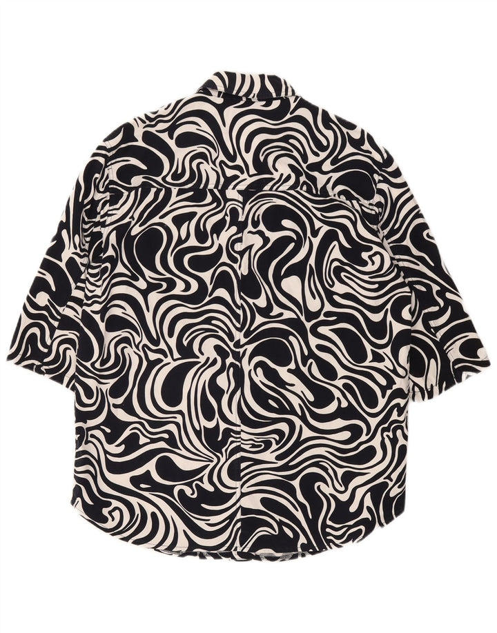 Overshirt feminino Laurel manga 1/2 IT 42 médio azul marinho geométrico