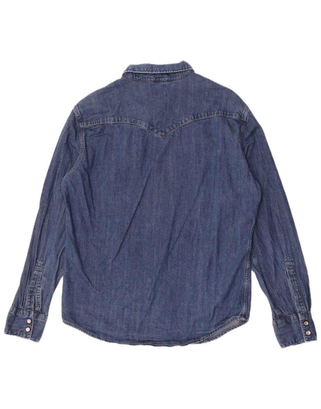 Camisa jeans masculina Levi's Standard azul médio algodão