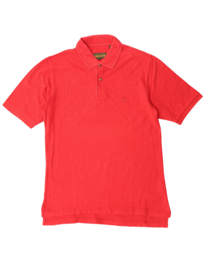Camisa polo masculina Timberland médio algodão vermelho