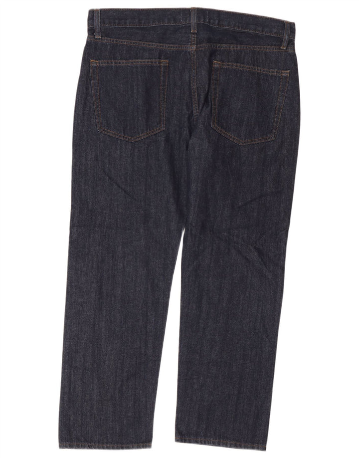 Jeans retos masculinos Marks & Spencer W36 L29 algodão azul marinho
