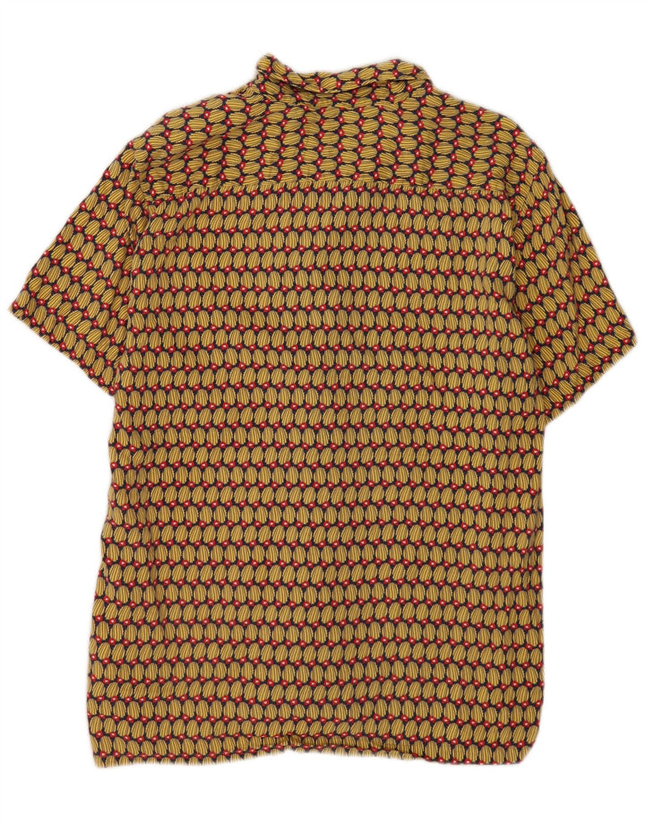 Camisa masculina Levi's Abstract Pattern manga curta amarelo médio Lyocell